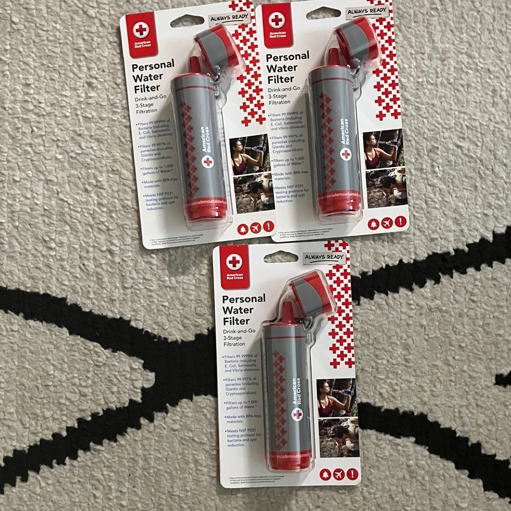 Personal Water Filter Drink and Go 3-pk